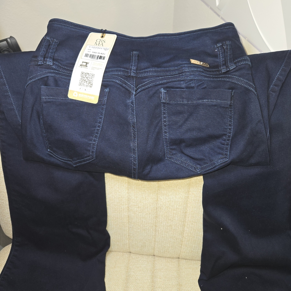 100% Colombian Jean / Push-up Dark Blue Denim Jeans